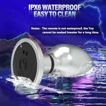 Electric Shock Vibrating Butt Plug, Estim Metal Anal Plug Men Male Prostate Massager Anal Sex Toys with 10 Vibrating & 6 Electric Shock Modes, Remote Control