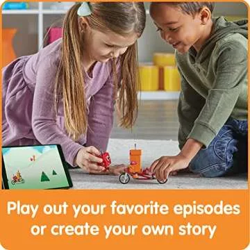 hand2mind Numberblocks One and Two Bike Adventure, Cartoon Action Figure Set, Toy Figures, Toy Vehicle Playsets, Small Figurines for Kids, Number Toys, Math Toys, Stocking Stuffers for Kids 3-5