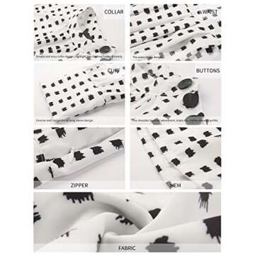 ASMAX HaoDuoYi Womens Metallic Decorative Pleated Waist Slimming Long Sleeve Dress(S,Multicorlor)