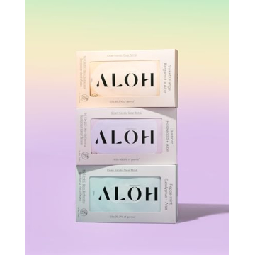 ALŌH Sweet Orange Bergamot + Aloe Sanitizing Hand Wipes - Clean Hands, Clear Mind - On The Go Hand Sanitizing Wipes for Kids and Adults - Travel Size 3 Pack 20ct Wipes (60 wipes)