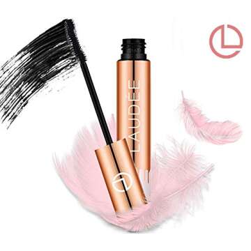 Mascara Black Waterproof Volume Make-up Voluminous Makeup For Sensitive Eyes 3D Fiber Lengthening Eyelashes Get Lashes Long Big and Thick Silk Lash Extension Clump Free Gift Mom Women On Sale