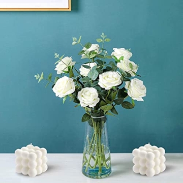 White Bubble Candles Strong Scented Trendy Home Decor