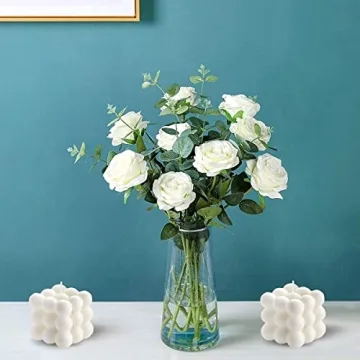 White Bubble Candles Strong Scented Trendy Home Decor