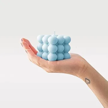 White Bubble Candles Strong Scented Trendy Home Decor