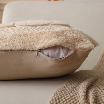 Allorry Fall Pillow Covers Set of 2 Soft Plush Decor