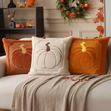 Allorry Fall Pillow Covers Set of 2 Soft Plush Decor
