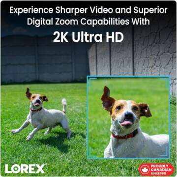Lorex 2K Indoor WiFi Security Camera for Home, Pet Cam, Baby Cam - Mobile App, IR Night Vision, Pers...