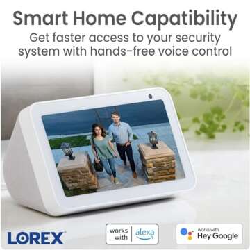 Lorex 2K Indoor WiFi Security Camera for Home, Pet Cam, Baby Cam - Mobile App, IR Night Vision, Person Detection & 2 Way Talk - Free 16GB Micro SD