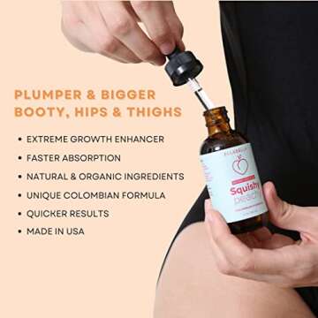 EllaBella Peachy Butt Enhancement Oil for Women 1 Month Supply