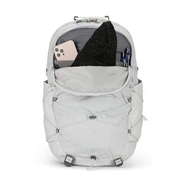 THE NORTH FACE Women's Borealis Commuter Laptop Backpack, Tin Grey Dark Heather/Tin Grey, One Size