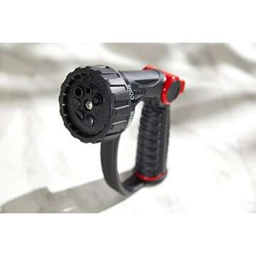 Orbit 58993 7-Pattern Watering Nozzle with Thumb Control, Black
