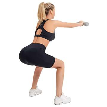 Jkboo Sports Bra - Sexy Keyhole Cutout Racerback Design