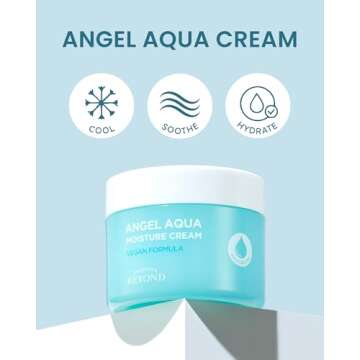 BEYOND Angel Aqua Cream (10.2fl oz, Pack of 2) - Instant Soothing, Cooling, Hydrating Lightweight Fa...