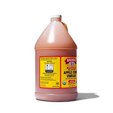 Organic Raw Apple Cider Vinegar Unfiltered Bragg 1 Gal (128oz) Liquid