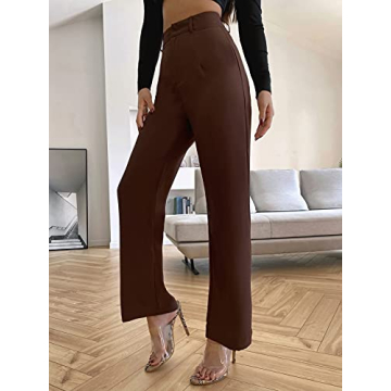 Elegant High Waist Solid Long Pants for All Occasions