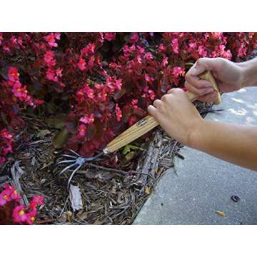 DeWit 5-Tine Cultivator with P-Grip Handle, Works as Garden Hoe and Tiller