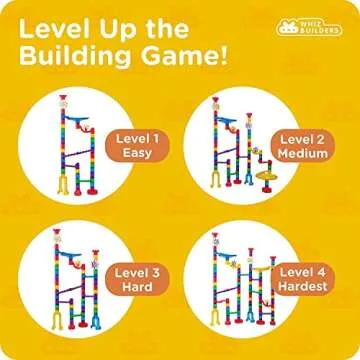 Marble Run Super Set - 138 Complete Pieces - Marble Run for Kids 4-8 & Toddlers - Toy Marble Maze Track Game - Fun Glow in Dark Glass Marbles Galaxy - Learning Building STEM Toy of All Ages