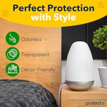 PROTECTO Heavy Duty Cord Protectors from Pets No Chew Solution, 7ft Easy to Use Dog & Cat Cord Protector, Clear & Odorless Critter Cord Covers for Pets, Power Audio & Video Wire Protector Tubing