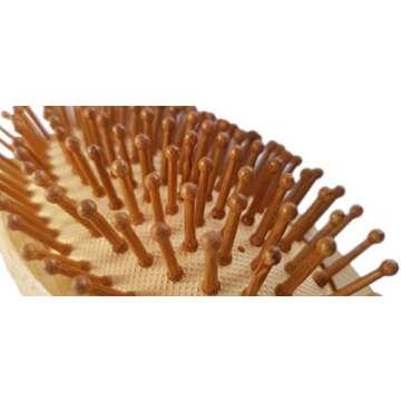 Eco-Friendly Bamboo Hair Brush for All Hair Types