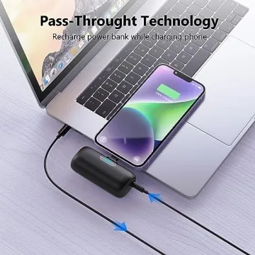 Mini Portable Charger for iPhone with LCD Display and Fast Charging