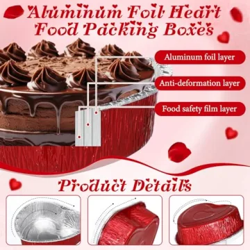 Hushee Heart Shaped Baking Pan Set for Valentine's Day