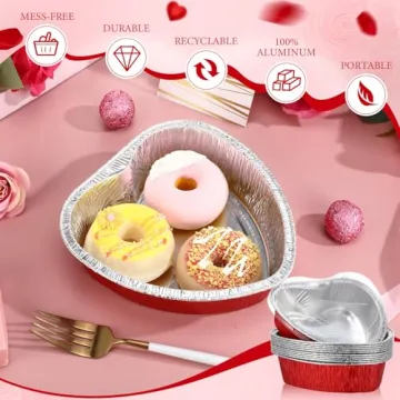 Hushee Heart Shaped Baking Pan Set for Valentine's Day