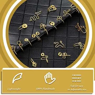 Batiyeer 20 Pieces Nose Cuffs African Nose Hoop Fake Gold Nose Ring Cuff Nose Ring Non Piercing Nose Clips Jewelry for Women Men