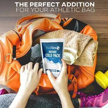 Disposable Instant Cold Pack (6-Pack) - Emergency Breakable First Aid Kit Content for Body Injuries - Perfect for Sports, Camping, Vacation, Athletes, Fitness Trainers - 4.5 x 7.5 inches.