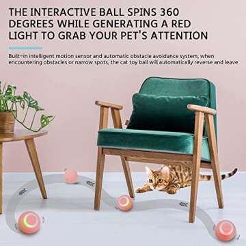 Found Notice Cat Ball Toy - Interactive & Automatic for Indoor Cats