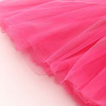 ZINPRETTY Toddler Dress Baby Girls Tutu Playwear Sleeveless Birthday Party Outfit Infant Tulle Sundress Knee Length 4-5T Rose