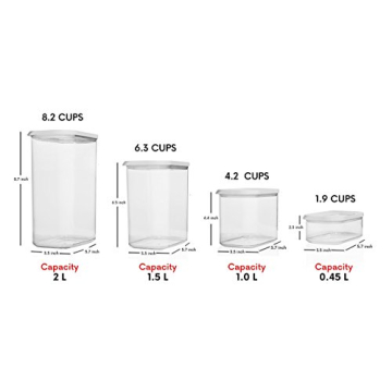 Shazo Airtight Food Storage Containers 8-Piece Set