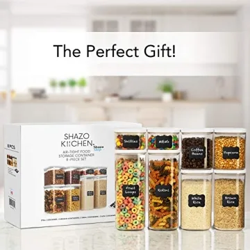 Shazo Airtight Food Storage Containers 8-Piece Set