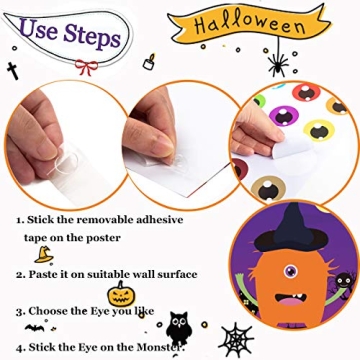 Funnlot Pin The Eye on The Monster Game for Halloween Fun