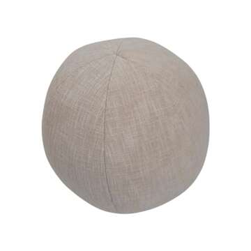 Creative Co-Op Cotton Slub Orb Pillow - Stylish Decor