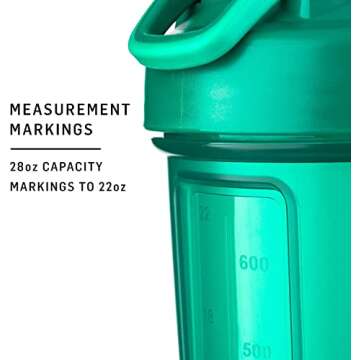 BlenderBottle 28 Oz Shaker Bottle, 2-pack - Assorted Colors - BlenderBall Wisk Mixer Ball -Blend Protein Powder, Sport Drinks, Shakes, Smoothies & More