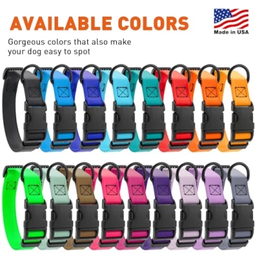 Durable Biothane Waterproof Dog Collar with Quick Release
