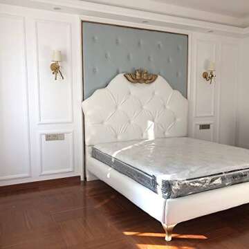 SHAOYH American Wall Lamp Bedside Wall Light Vintage Light Luxury Wall Lamp Living Room Wall Princess Bedroom Lamp Nordic Ins Little Girl Creative Bow Children's Room Lamp Reading Light