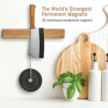 Magnetic Knife Holder Strip for Wall Storage