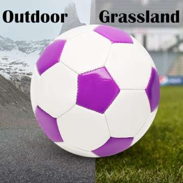 AYANICA Soccer Ball Size 3,4,5 Practice Training Gift Boys Girls Kid Come with Pump and Needle