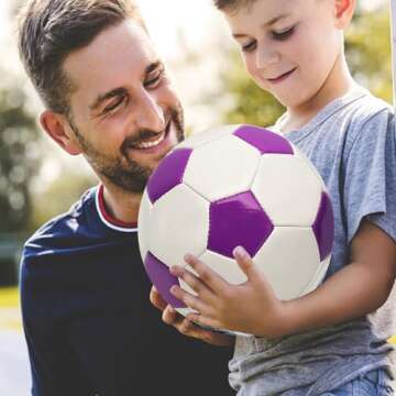 AYANICA Soccer Ball Size 3,4,5 Practice Training Gift Boys Girls Kid Come with Pump and Needle