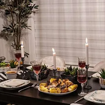 Candle Stick Candle Holder Set of 3 Metal Candlestick Holders Candle Stand Taper Candle Holders for Table Centerpiece Fireplace Mantle Decor, Ideal Gift for Wedding Thanksgiving Christmas Housewarming