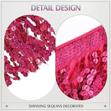 Victray Sparkly Sequin Skirt - Versatile Belly Dance Accessory