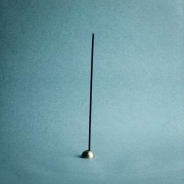 sesneslabs Santal Coreless Pure Incense Sticks, Artisan-Crafted Niche Scent, Exclusive Low-Smoke Bamboo Charcoal Formula, Clean-Burning, 1-Hour Burn Time, 20 Sticks