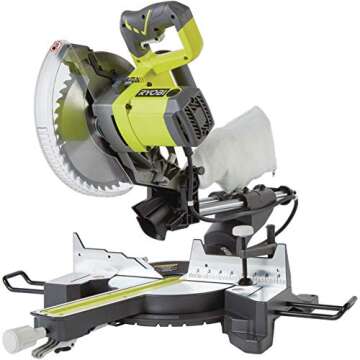 RYOBI TSS103-A18MS01G 15 Amp 10 in. Sliding Compound Miter Saw and Universal Miter Saw QUICKSTAND