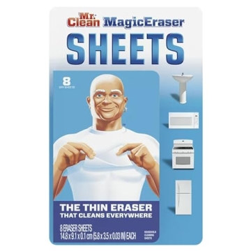Mr Clean Magic Eraser Sheets Original 1-Pack for Efficient Cleaning