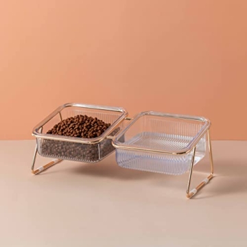 Elevated Cat Bowls - 5.5 inches Tilted Feeding Dishes