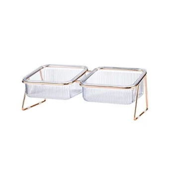 Elevated Cat Bowls - 5.5 inches Tilted Feeding Dishes