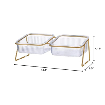 Elevated Cat Bowls - 5.5 inches Tilted Feeding Dishes