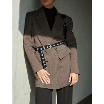 Trendy Y2K Studded PU Leather Belt - Versatile for All Outfits