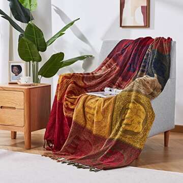 amorus Bohemian Throw Blanket
